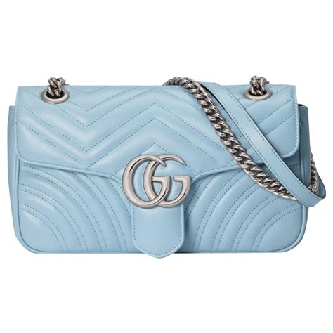 sac gucci bleu clair et vert|sac gg emblem petite taille.